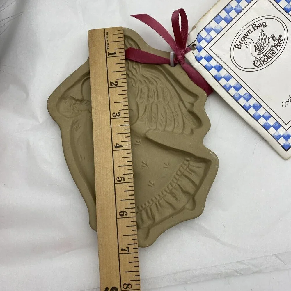Vintage Brown Bag Cookie Art Angel Mold 1987 Hill‎ Design Recipe Booklet Holiday